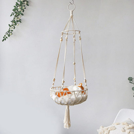 Cat Hammock Bed for Indoor Cats – Cozy & Suspended Lounger